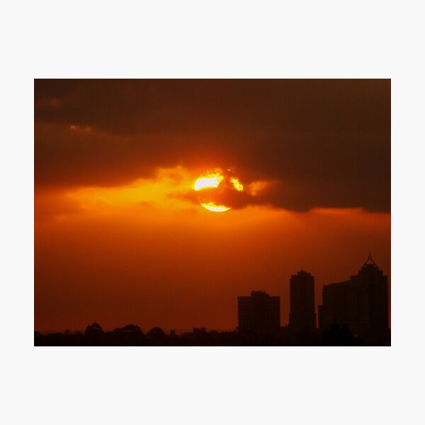 Sunset over Sydney Photographic Print