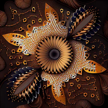 Vorschaubild zum Design Luxury Australian Pattern Digital Painting von CodeAndColors