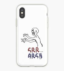 grr...argh with colour iPhone Case