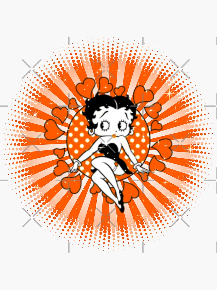 LOVE Betty comic style, Betty Boop comic style, Betty Boop 2023, Betty Boop,  Betty Boop Sassy, Betty Boop 2023, cute girl cartoon Sticker for Sale by  Barbara Ortiz