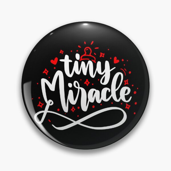 Item preview, Tiny Miracle - White & red quotes designed and sold by jwebmarket.