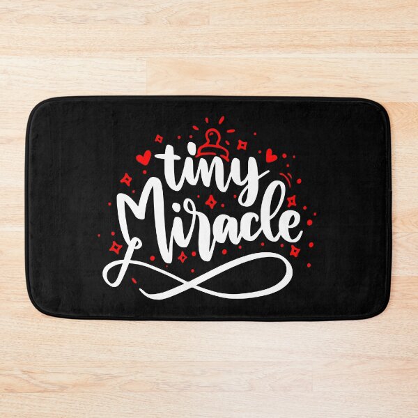 Item preview, Tiny Miracle - White & red quotes designed and sold by jwebmarket.