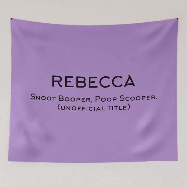 Artikelvorschau, Snoot Booper, Poop Scooper - REBECCA - personalisiert entworfen und verkauft von GeoCreate.