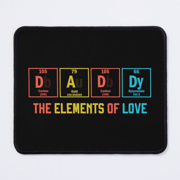 Aperçu de l'œuvre Papa Père Élément Essentiel Chimie Papa Tableau Périodique créée et vendue par grinta2021.