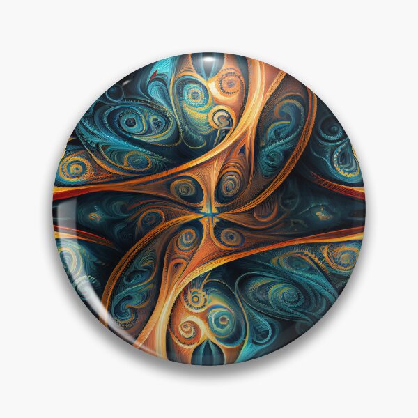 Item preview, Mystical Semi Abstract Pattern Digital Painting designed and sold by CodeAndColors.