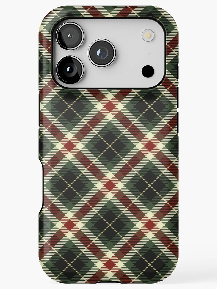Thumbnail 1 of 4, iPhone Case, Holiday Plaid 3 designed and sold by Mandala Of Life.