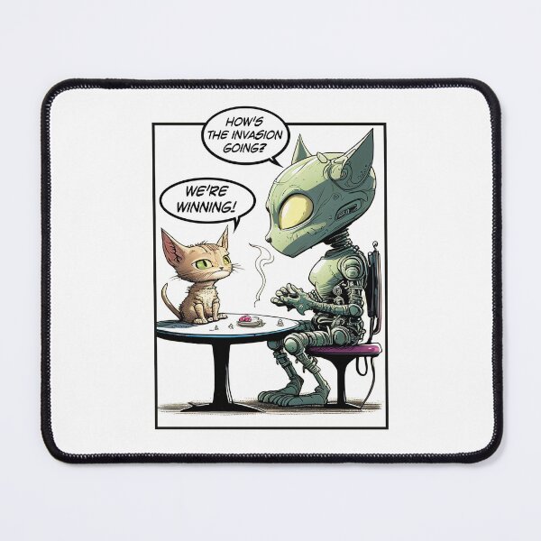 Item preview, Alien Cat Invasion of Earth, Funny Cat Joke designed and sold by gorillamerch.