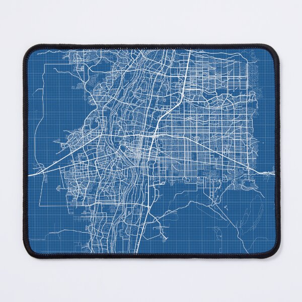 Item preview, Albuquerque City Map of New Mexico, USA - Blueprint designed and sold by deMAP.