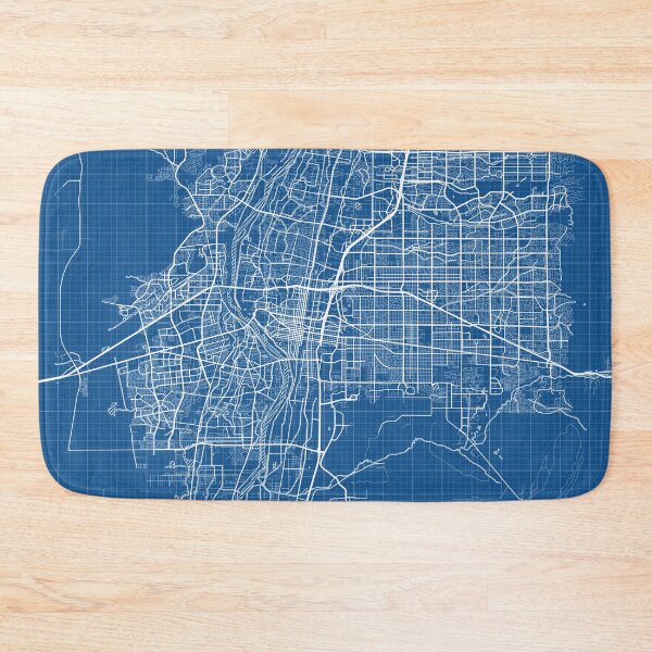 Item preview, Albuquerque City Map of New Mexico, USA - Blueprint designed and sold by deMAP.