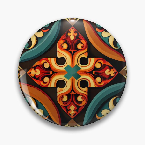 Artikelvorschau, Bright European Pattern Digital Painting entworfen und verkauft von CodeAndColors.