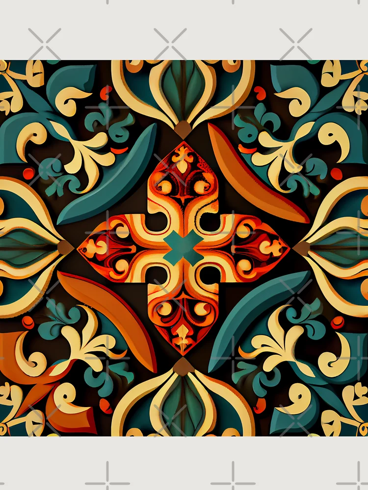 Thumbnail 6 von 6, Premium Oversized Pullover, Bright European Pattern Digital Painting designt und verkauft von CodeAndColors.