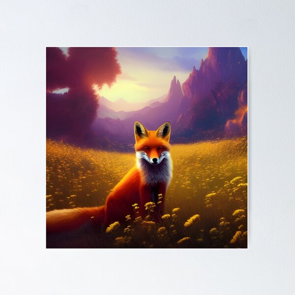 Item preview, Fox in a Field designed and sold by MIGSZ.