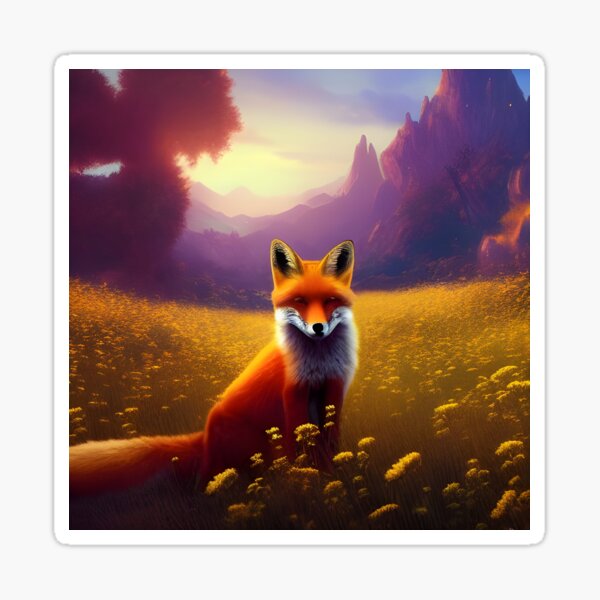 Item preview, Fox in a Field designed and sold by MIGSZ.
