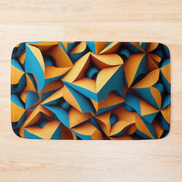 Item preview, Three Dimensional Irregular Contemporary Pattern Digital Painting designed and sold by CodeAndColors.