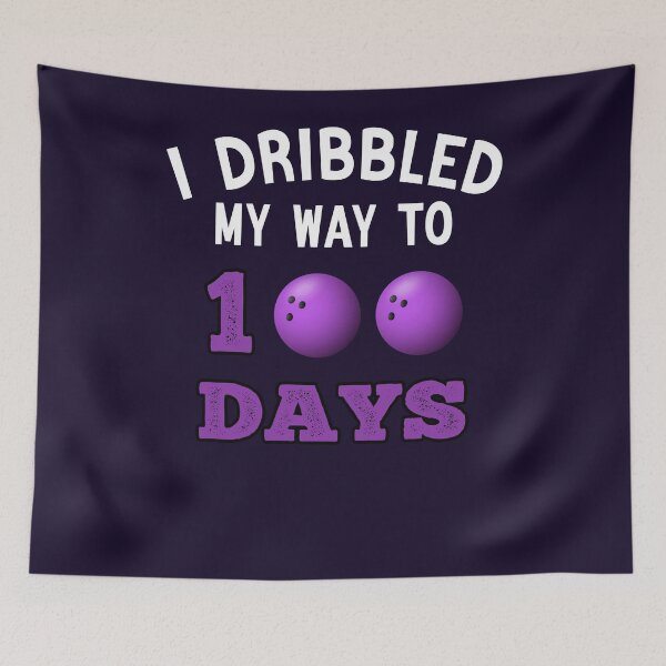 Item preview, I Dribbled My Way To 100 Days Bowling Funny Student School designed and sold by Sarah38.