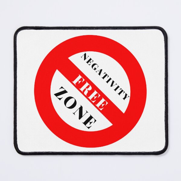 Item preview, NEGATIVITY FREE ZONE designed and sold by RobbiesMusic.