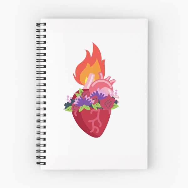 Item preview, Flaming Heart - Anatomically Correct Heart - white designed and sold by ChanelleFyve.