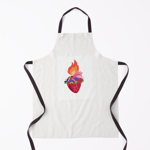Item preview, Flaming Heart - Anatomically Correct Heart - white designed and sold by ChanelleFyve.