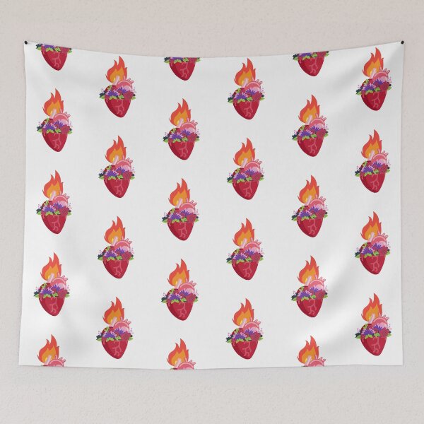 Item preview, Flaming Heart - Anatomically Correct Heart - white designed and sold by ChanelleFyve.