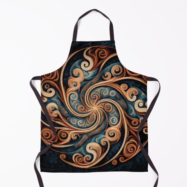 Item preview, Swirling Circular Rough Crafty Transitional Pattern Digital Painting designed and sold by CodeAndColors.
