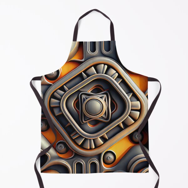 Aperçu de l'œuvre Three Dimensional Artistic Industrial Pattern Digital Painting créée et vendue par CodeAndColors.