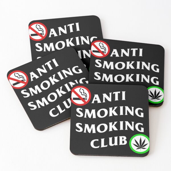 Item preview, Anti Smoking Smoking Club parody fashion brand white logo warning signs     designed and sold by iidamaito555.