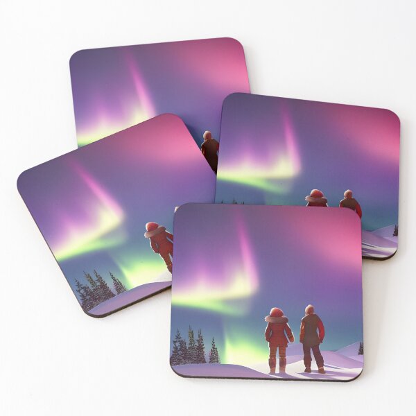 Item preview, Couple watching the Northern Lights designed and sold by MIGSZ.