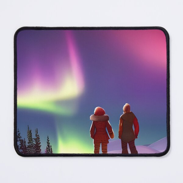 Item preview, Couple watching the Northern Lights designed and sold by MIGSZ.
