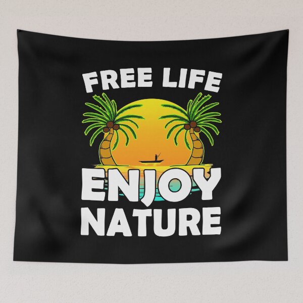 Item preview, Free Life Enjoy Nature designed and sold by vineeth.
