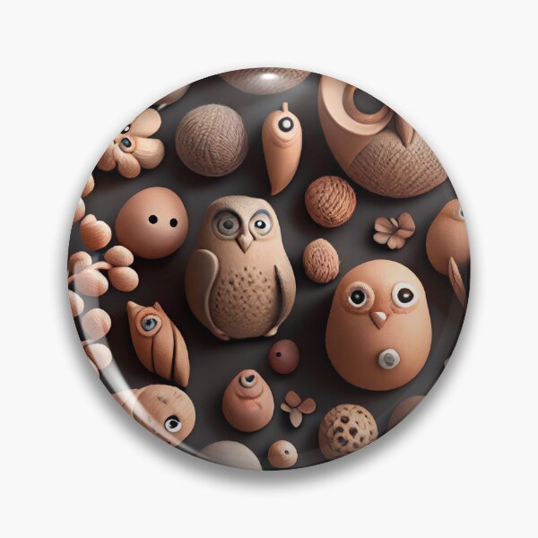 Artikelvorschau, Clay Cute Natural Pattern Digital Painting entworfen und verkauft von CodeAndColors.