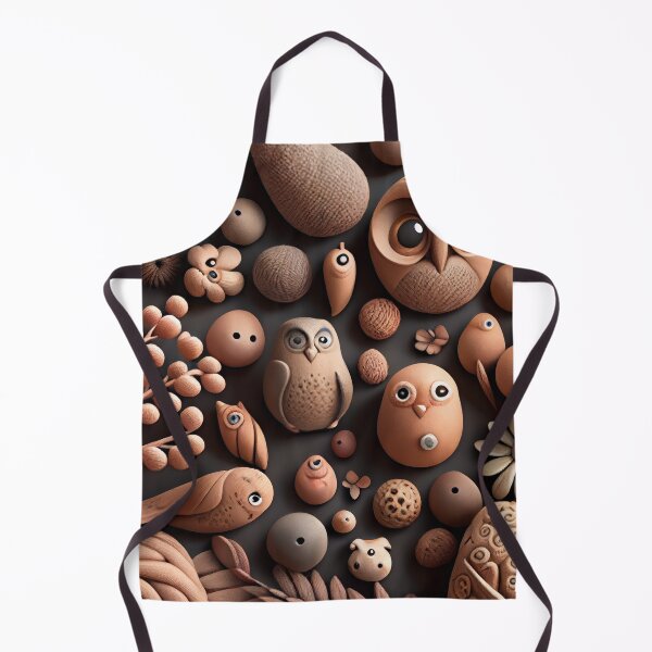 Aperçu de l'œuvre Clay Cute Natural Pattern Digital Painting créée et vendue par CodeAndColors.