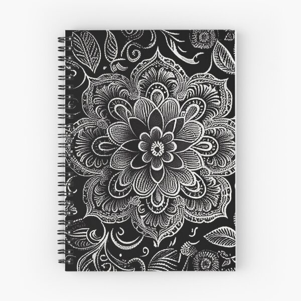 Item preview, Monochromatic Bohemian Pattern Digital Painting designed and sold by CodeAndColors.