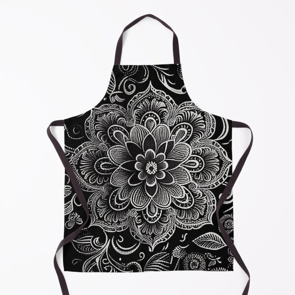 Artikelvorschau, Monochromatic Bohemian Pattern Digital Painting entworfen und verkauft von CodeAndColors.