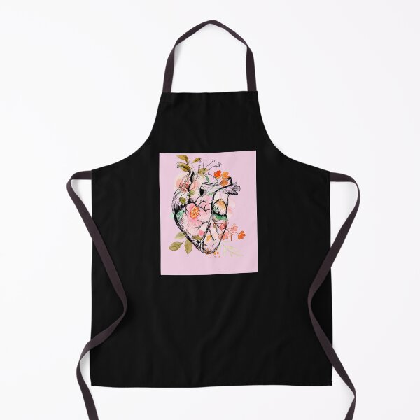 Item preview, Floral Heart - Anatomically Correct Heart - pink designed and sold by ChanelleFyve.