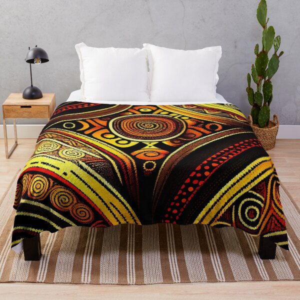 Item preview, Cool Energetic African Pattern Digital Painting designed and sold by CodeAndColors.