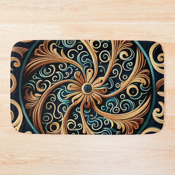 Item preview, Swirling New Mediterranean Pattern Digital Painting designed and sold by CodeAndColors.