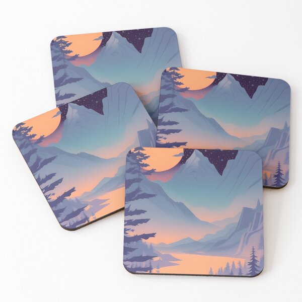 Item preview, Find the Perfect Minimalist Matte Painting of Beautiful Mountain Landscape in the Bavarian Alps Print for Your Personal Style and Taste designed and sold by supeart.
