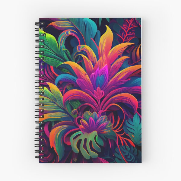Item preview, Psychedelic Saturated Aggressive Tropical Pattern Digital Painting designed and sold by CodeAndColors.