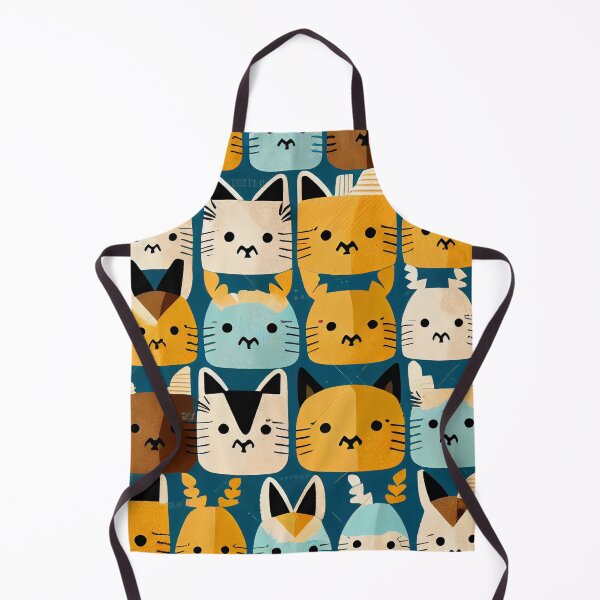 Artikelvorschau, Geometric Kawaii Furry Animal Print Pattern Digital Painting entworfen und verkauft von CodeAndColors.