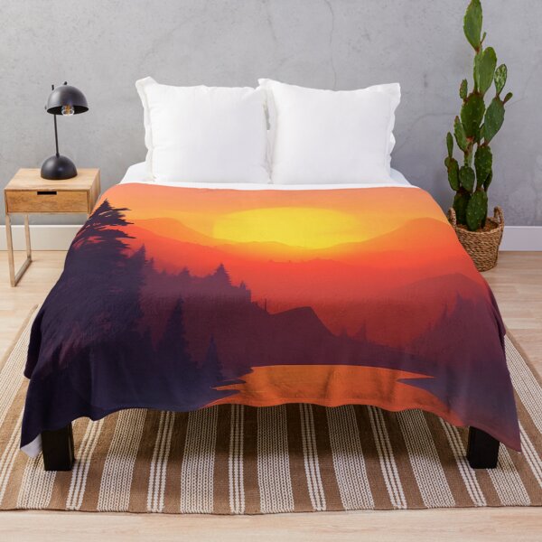 Item preview, Paisaje minimalista y amanecer en el lago: una adición impresionante a la decoración de su hogar designed and sold by supeart.