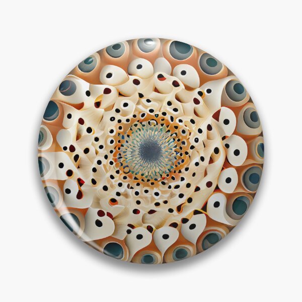 Artikelvorschau, Circular Soft Bold Natural Pattern Digital Painting entworfen und verkauft von CodeAndColors.