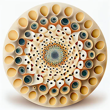 Vorschaubild zum Design Circular Soft Bold Natural Pattern Digital Painting von CodeAndColors