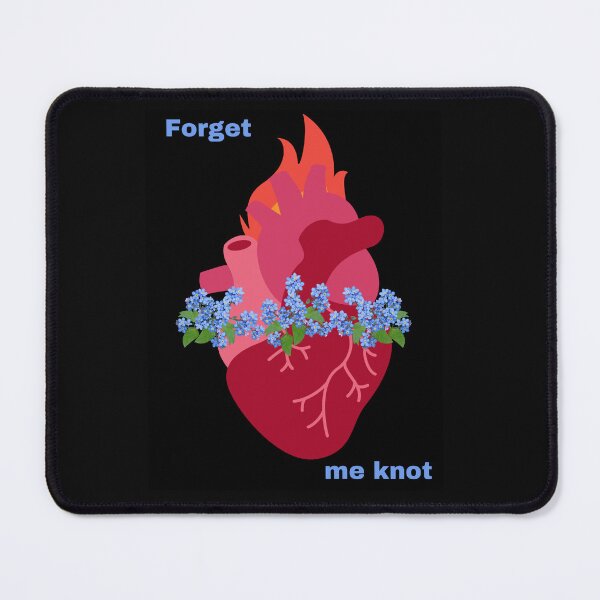 Item preview, Forget me knot - Forget me not - Floral Heart - Anatomically Correct Heart - pink designed and sold by ChanelleFyve.