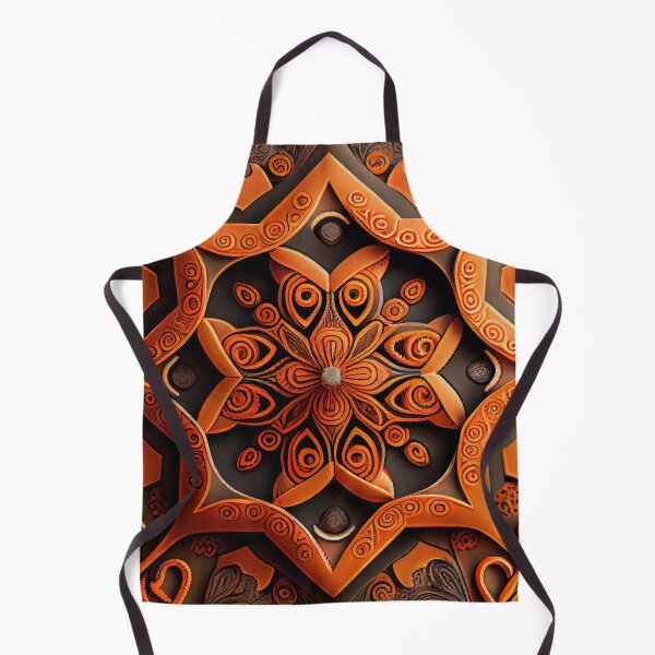 Item preview, Three Dimensional Ancient Orange Australian Pattern Digital Painting designed and sold by CodeAndColors.