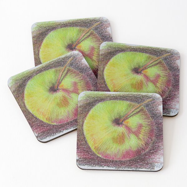 Item preview, Apple - Wax Crayon Painting designed and sold by lezvee.