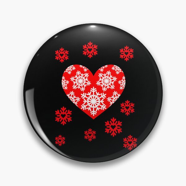 Item preview, Valentine snowflakes with romantic snowflake heart Winter Valentine's Day designed and sold by Artstastic.