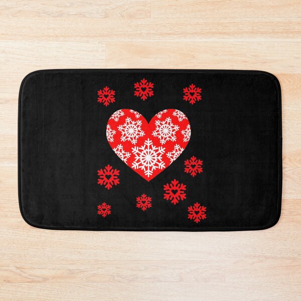 Item preview, Valentine snowflakes with romantic snowflake heart Winter Valentine's Day designed and sold by Artstastic.