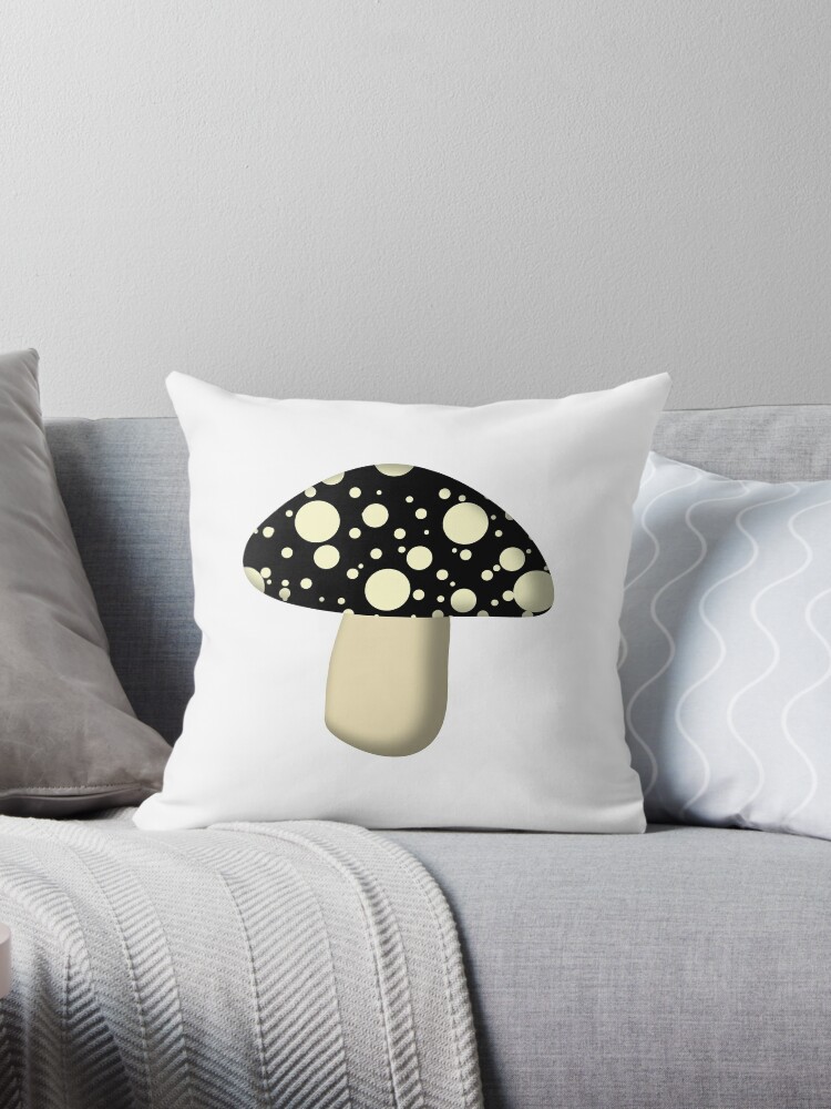 Giant Black and White Polka Dots, Throw Pillow by SpotsDotsPrints