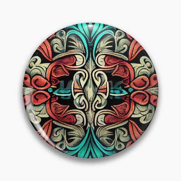 Item preview, Sketched Victorian Saturated Intense Modern Pattern Digital Painting designed and sold by CodeAndColors.