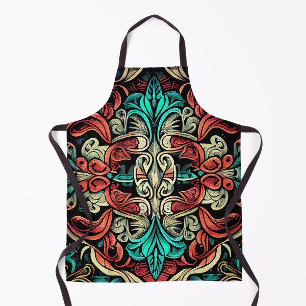 Item preview, Sketched Victorian Saturated Intense Modern Pattern Digital Painting designed and sold by CodeAndColors.